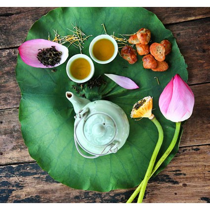 Trà vằng lá sen Thông Cát (SINCE 1918) - Trà giảm cân, detox cơ thể, đào thải mỡ thừa, làm đẹp da [Dùng thử]