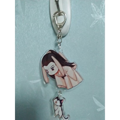Móc khóa mica chibi có sẵn và in theo yêu cầu