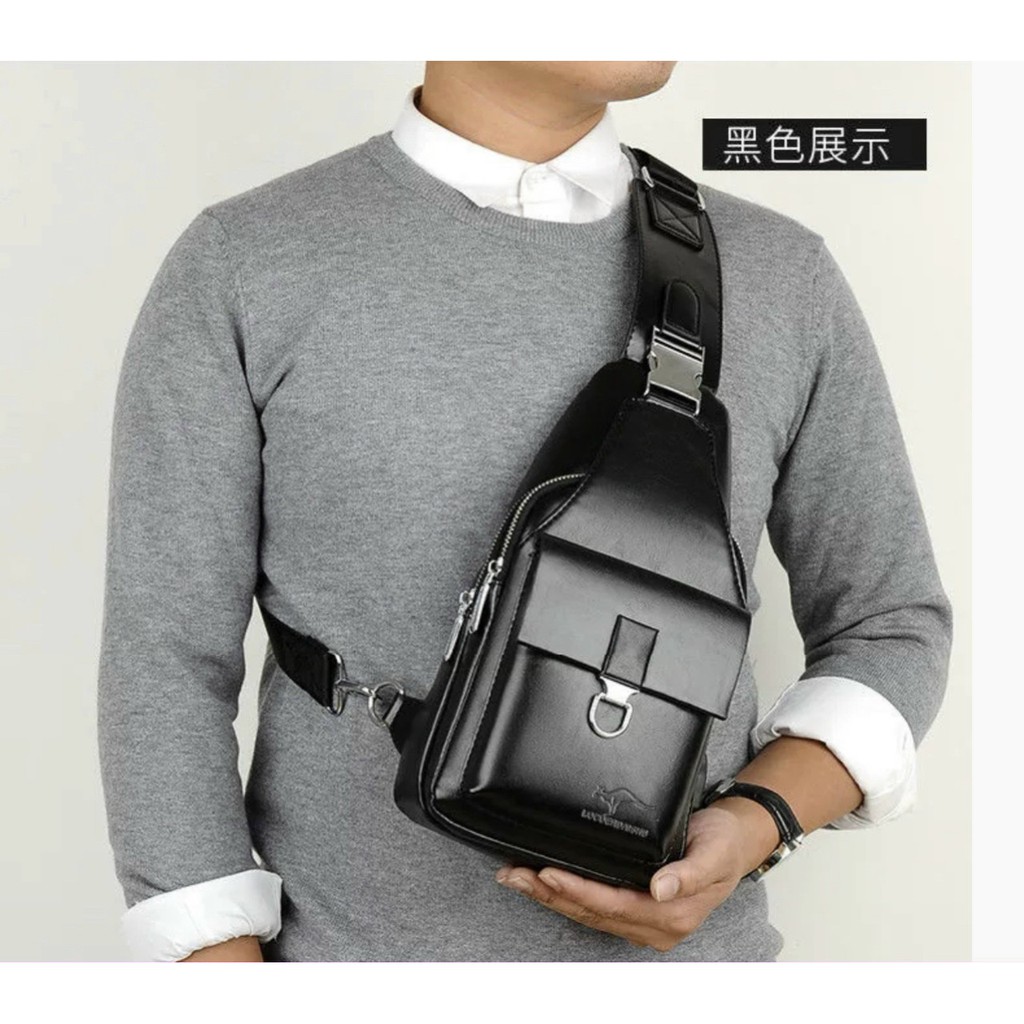 Túi đeo chéo nam thời trang da PU cao cấp chống thấm nước - Túi mini đa năng TC74