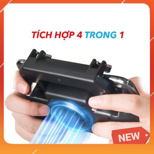 [M] TAY CẦM CHƠI GAME PUPB KIÊM SẠC DP 4000MAH, CÓ ĐẾ TẢN NHIỆT( W10) -rẻ