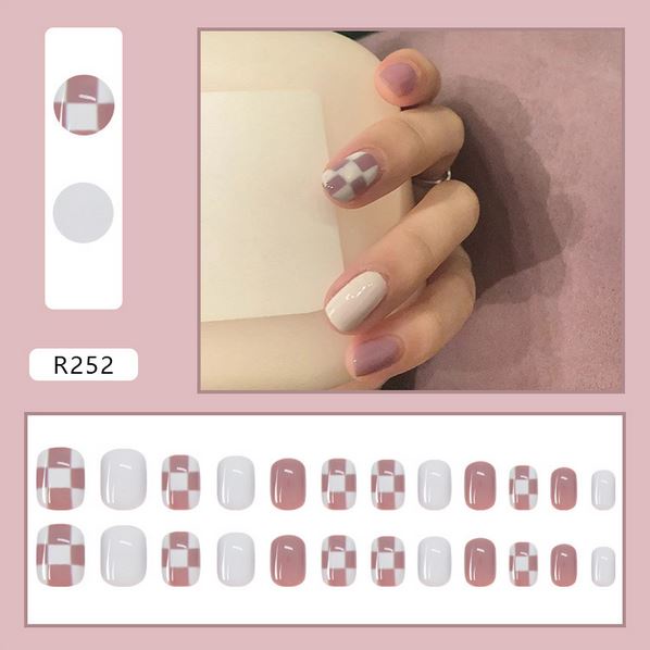 R250-R300 Set 24 Móng Tay Giả Thời Trang Cho Nữ