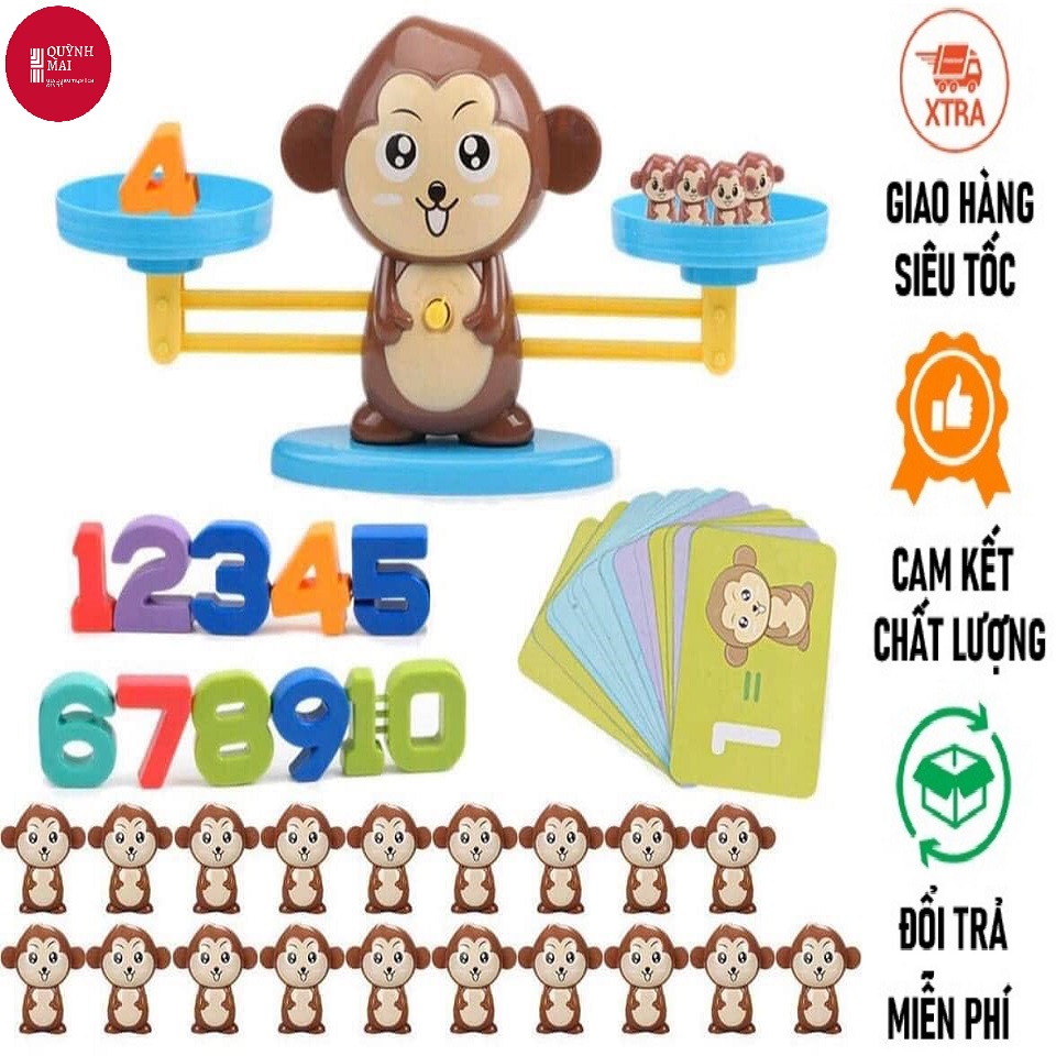ĐỒ CHƠI KHỈ CÂN BẰNG HỌC TOÁN- PHÁT TRIỂN TƯ DUY TOÁN HỌC CHO BÉ