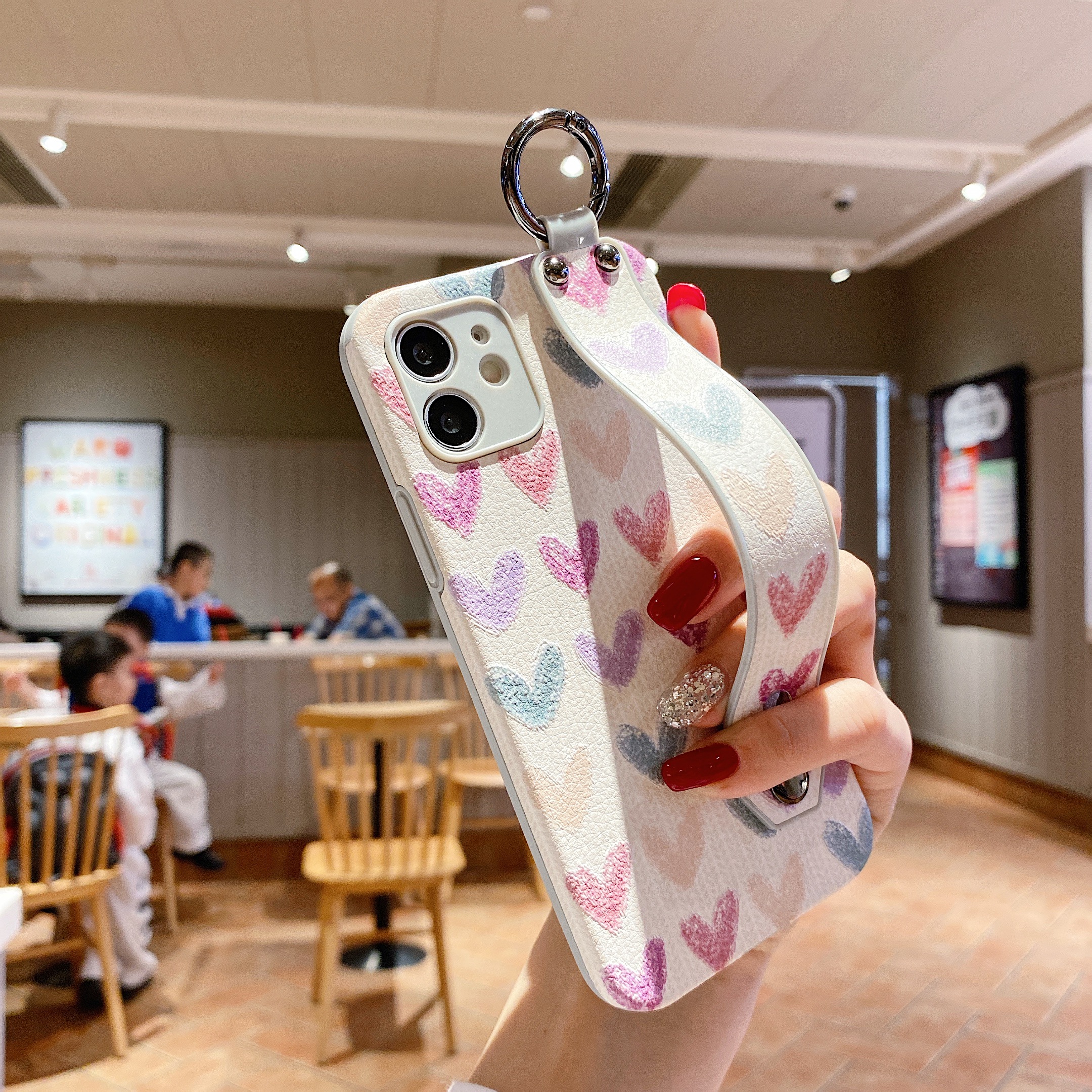 Ốp Điện Thoại Họa Tiết Trái Tim Dễ Thương Cho Iphone 12 Mini 12 Pro Max 11 11 Pro Max X Xs Xr Xsmax 7 8plus | BigBuy360 - bigbuy360.vn