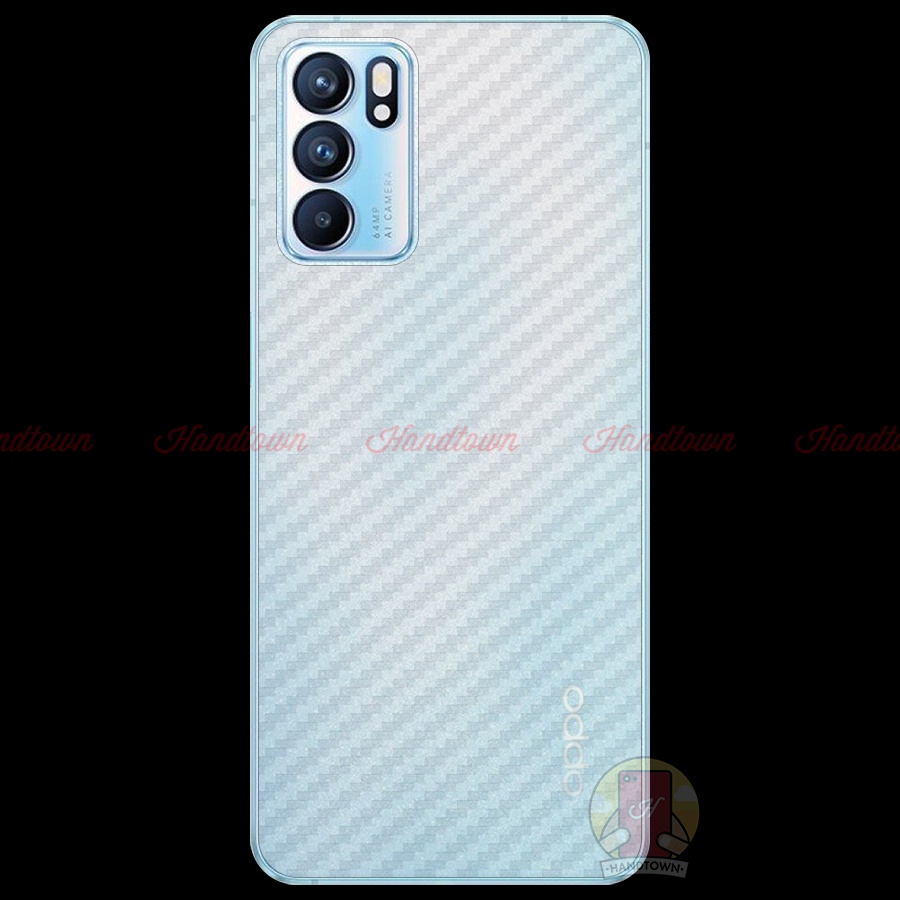 Dán Lưng Cacbon Oppo Reno 6 Reno5 4 Pro Pro+ Plus 4G 5G Reno2 2Z 2F Ace Tản Nhiệt Chống Xước Bảo Vệ Mặt Lưng Cao Cấp
