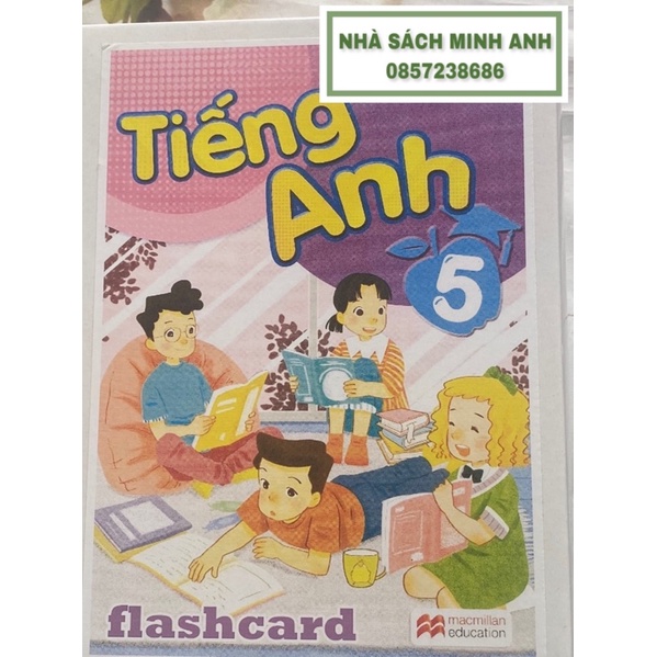 Flashcard TIẾNG ANH BGD 1-2-3-4-5 (kích thước A5, in 2 mặt, ép plastics)
