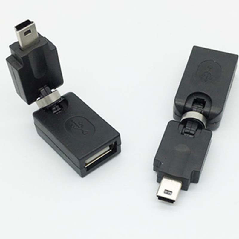 Đầu chuyển đổi usb 2.0 A cái sang mini 5 pin cái 360 độ chất lượng cao