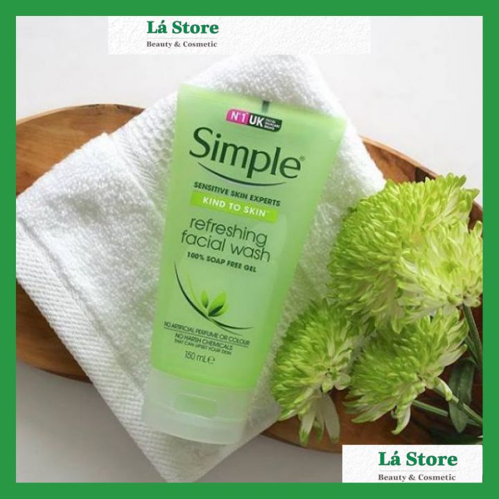 Sữa Rửa Mặt Simple - Sữa Rửa Mặt Simple Gel Kind To Skin Refreshing Facial Wash Gel 150ml | BigBuy360 - bigbuy360.vn