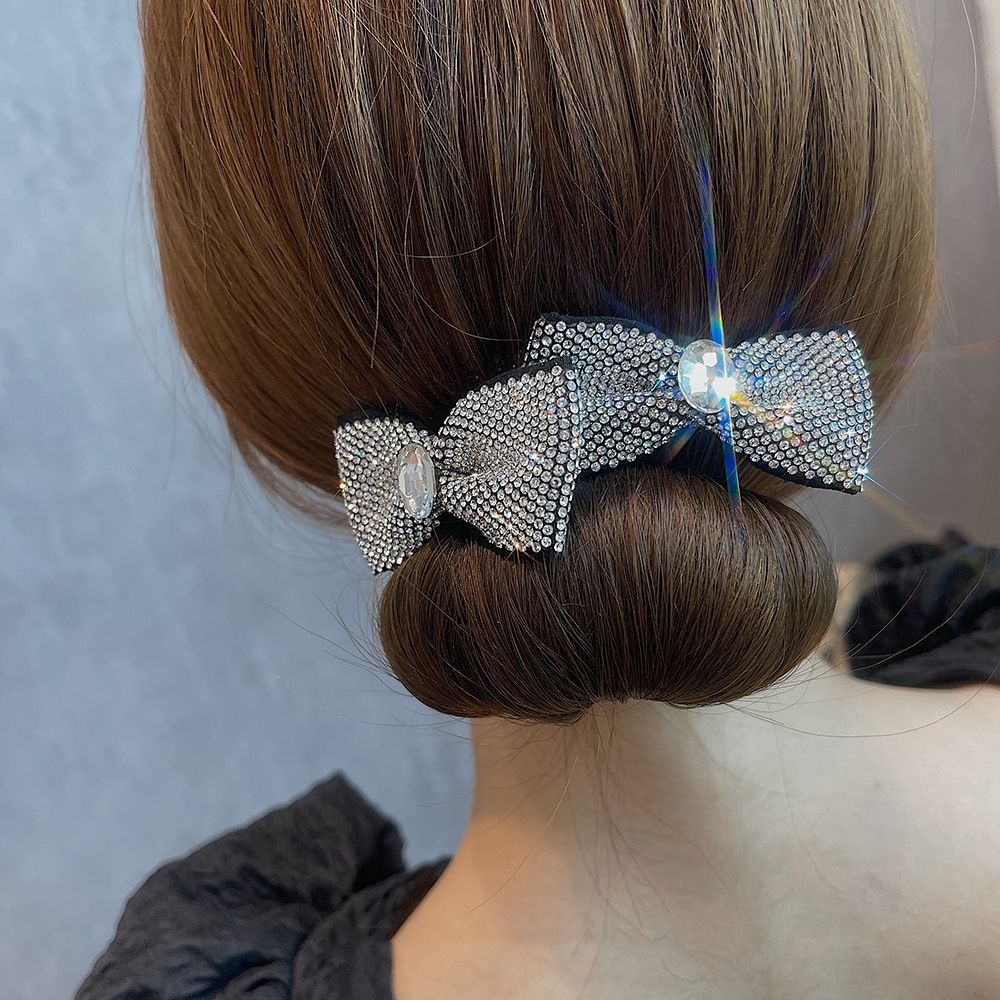 Kẹp Tóc Hình Nơ Dễ Thương Nhiều Màu Sắc Phong Cách Hàn Quốc Cho Nữ