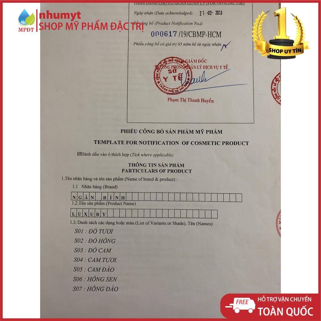 (XẢ KHO 7 NGÀY ) Son kem màu M04 - Đỏ ruby.Son bền màu 24h,lâu trôi,lâu phai,lên màu tự nhiên hàng mới về