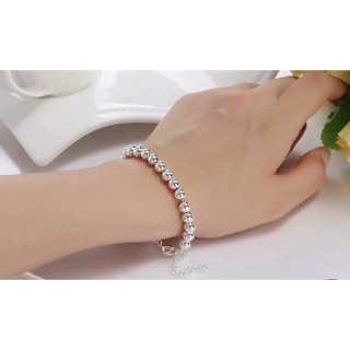 Lắc tay bi trơn bạc 925 có cả người lớn và trẻ em