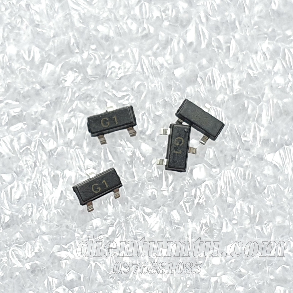 Transistor G1 MMBT5551 2N5551 5551 SOT23-3 SMD NPN 0.6A 160V (SMD Dán - SOT23 ) - Linh Kiện bán dẫn