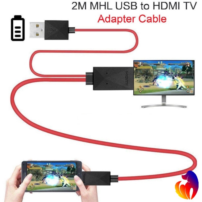Dây cáp nối đầu Micro USB với đầu HDMI HDTV 1080P 11 chấu cho điện thoại Samsung