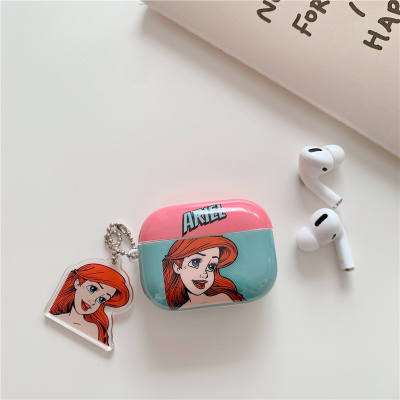 Vỏ Bảo Vệ Hộp Sạc Tai Nghe Không Dây Bằng Tpu Mềm In Hình Công Chúa Disney Cho Airpods 1 / 2 / Pro