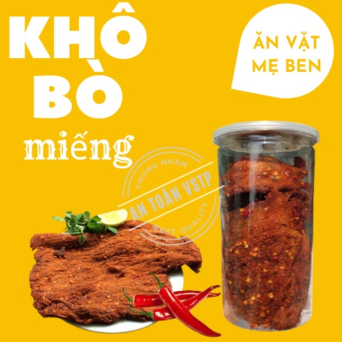 [BÁN RẺ XIN ĐÁNH GIÁ 5⭐] Khô Bò Miếng 250g MẹBen Đồ ăn vặt Hà Nội vừa ngon,vừa rẻ. | BigBuy360 - bigbuy360.vn