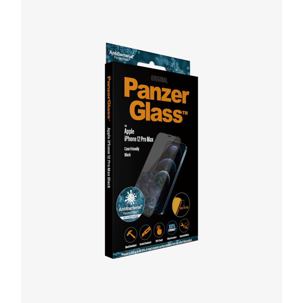 Kính Cường Lực PanzerGlass case friendly black iPhone 12 | 12 Pro | 12 Pro Max