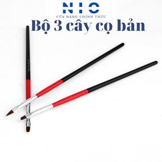 Bộ 3 cây cọ bản đỏ đen
