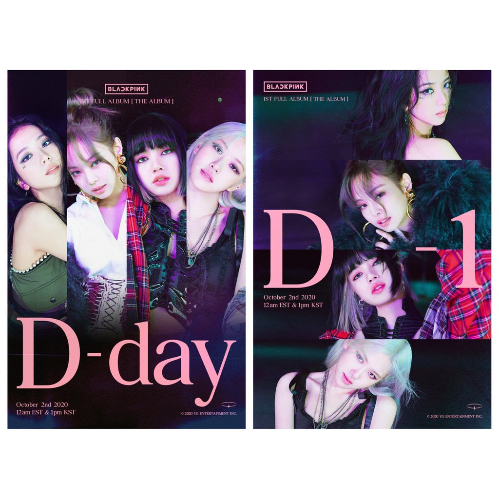 Bộ 10 poster khổ A4, A5 BLACKPINK - The Album