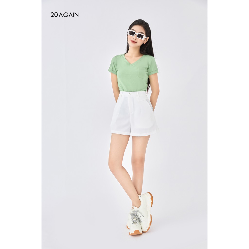 [Mã WABRAG99 giảm 10% đơn 99K] Quần short vải túi chéo 20AGAIN thoải mái, năng động SVA1456 | BigBuy360 - bigbuy360.vn