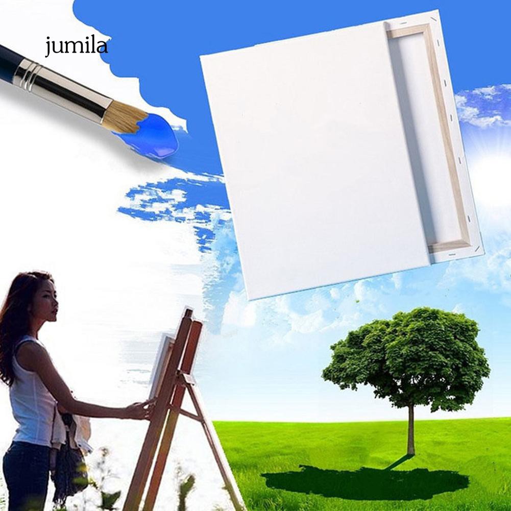 Khung tranh canvas và gỗ màu trắng kích thước tuỳ chọn tiện dụng