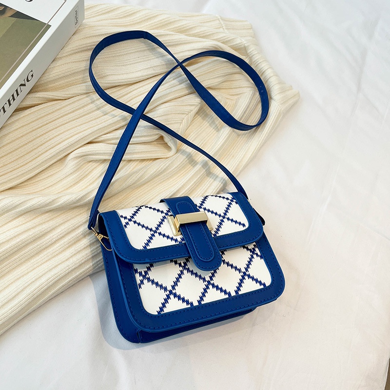 IELGY Túi Đeo Vai Hình Vuông Màu Trơn Phối Dây Xích Thời Trang Cho Nữ