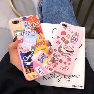 Ốp lưng iphone Milk tea oreo ip 6 6s 6s plus 7 8 plus x xr xs max 11 pro max