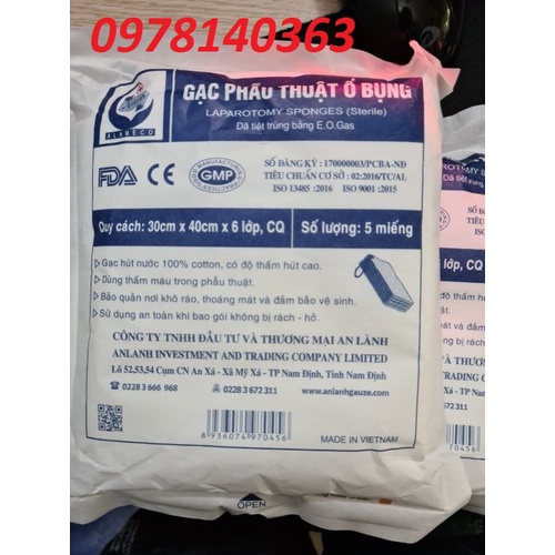 gạc phẫu thuật ổ bụng
