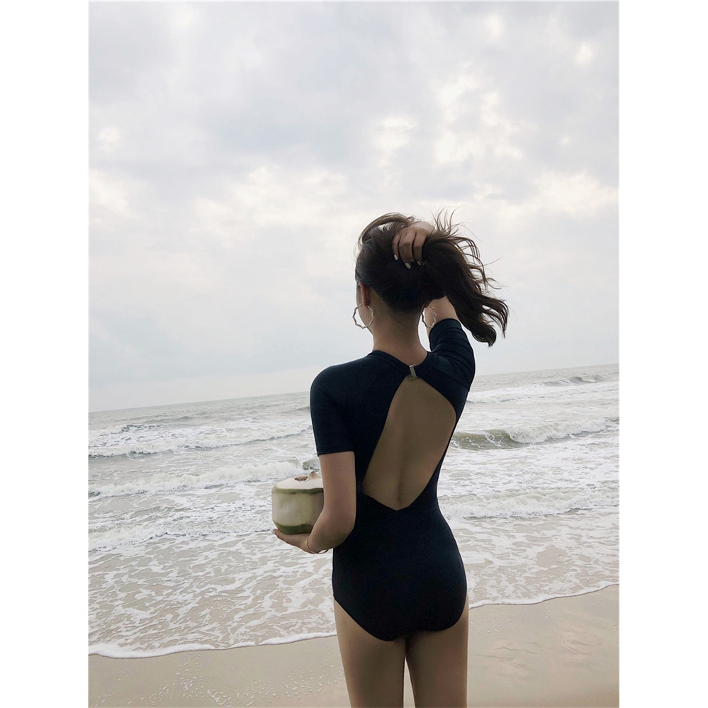 Đồ bơi bikini tay ngắn hở lưng thời trang mùa hè dành cho nữ | BigBuy360 - bigbuy360.vn