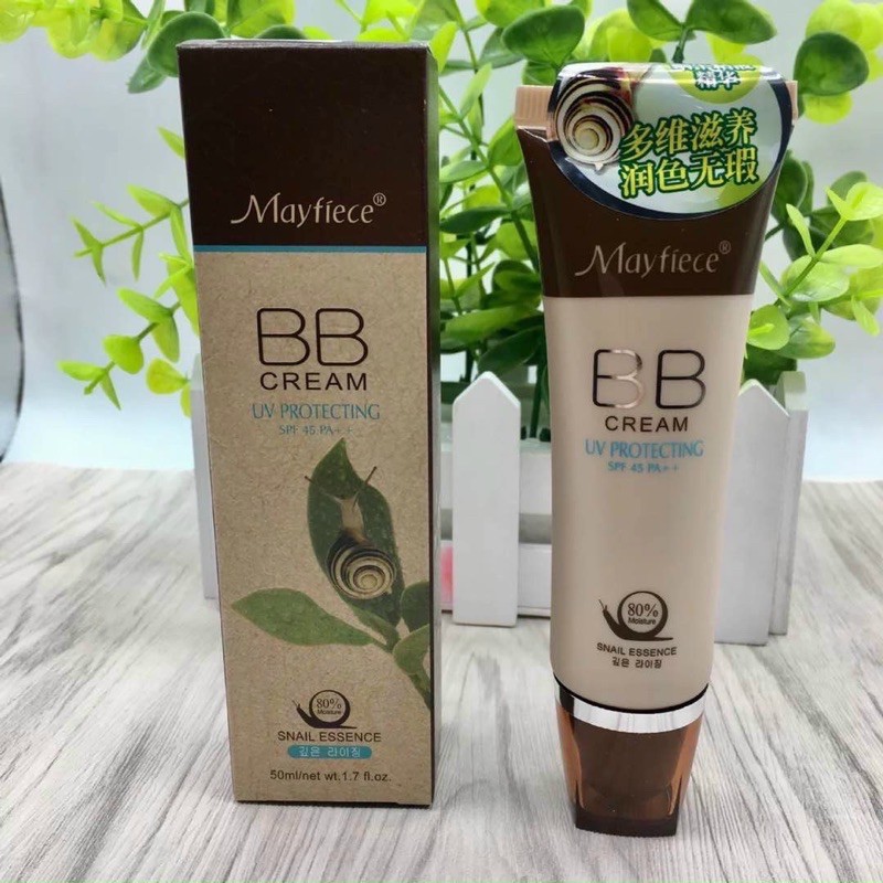 kem nền trắng da BB CREAM water light Mayfiece Snail tinh chất ốc sên  - HX1620