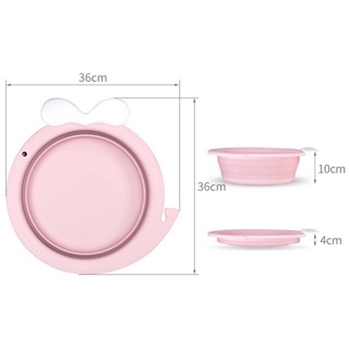 Chậu rửa mặt gấp gọn hình cá heo