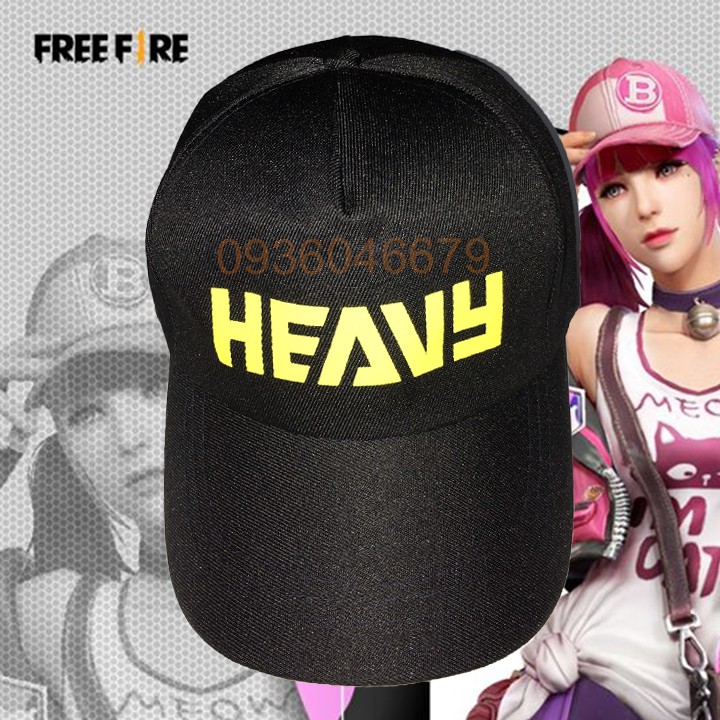 [Bán Chạy] Áo Thun Free Fire Đen 3D Đội Tuyển HEAVY - Tặng Kèm Mũ Free Fire Siêu Ngầu | BigBuy360 - bigbuy360.vn