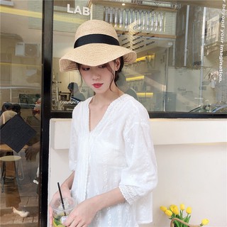[ORDER] Blouse ren mỏng nhẹ cổ V tay lửng