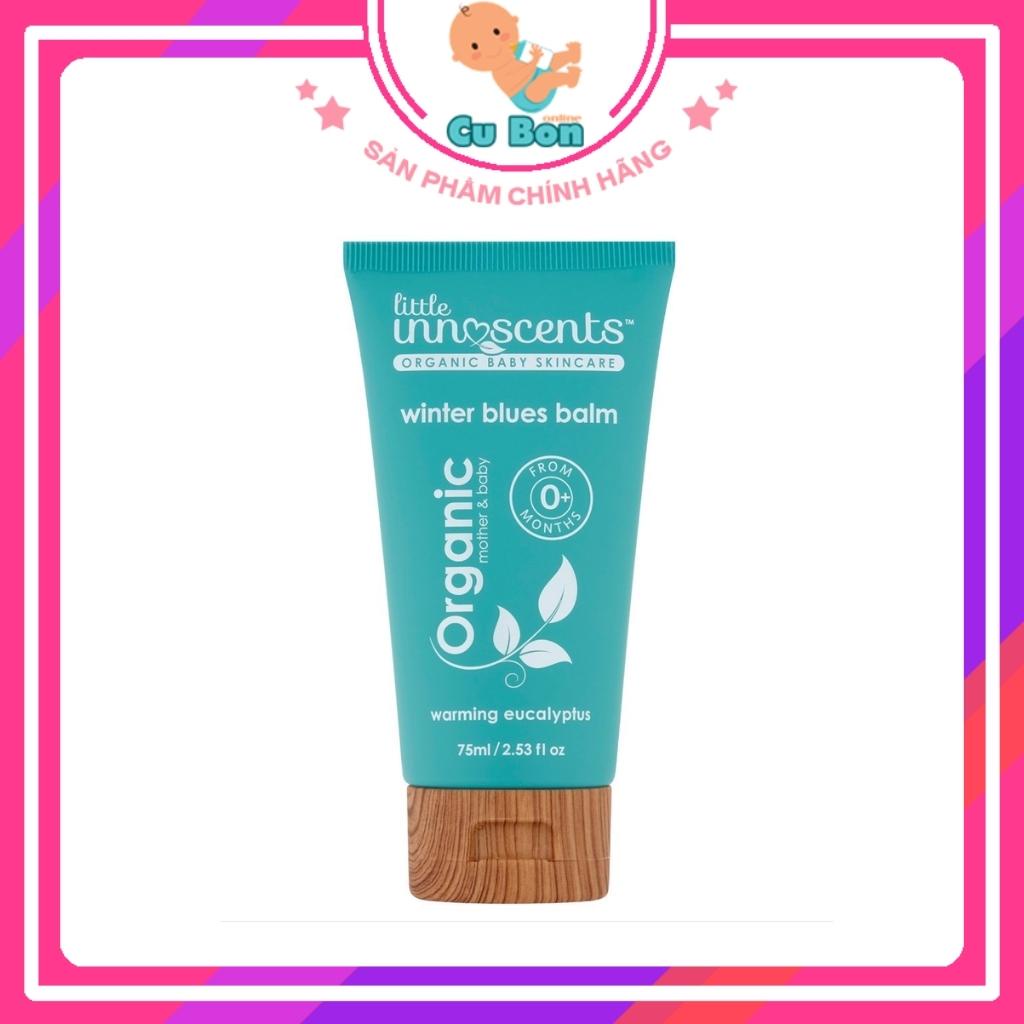 Dầu ấm ngực cho bé từ sơ sinh Little Unn Scents Organic 75ml của úc giúp chống cảm cho bé yêu Sơ sinh 0m+ sức đề kháng