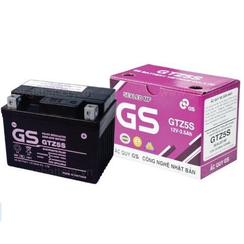 BÌNH ẮC QUY XE MÁY GS GTZ5S 12V-3.5AH