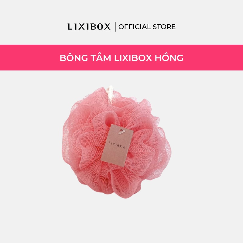 [HB Gift] Bông Tắm Lixibox màu hồng