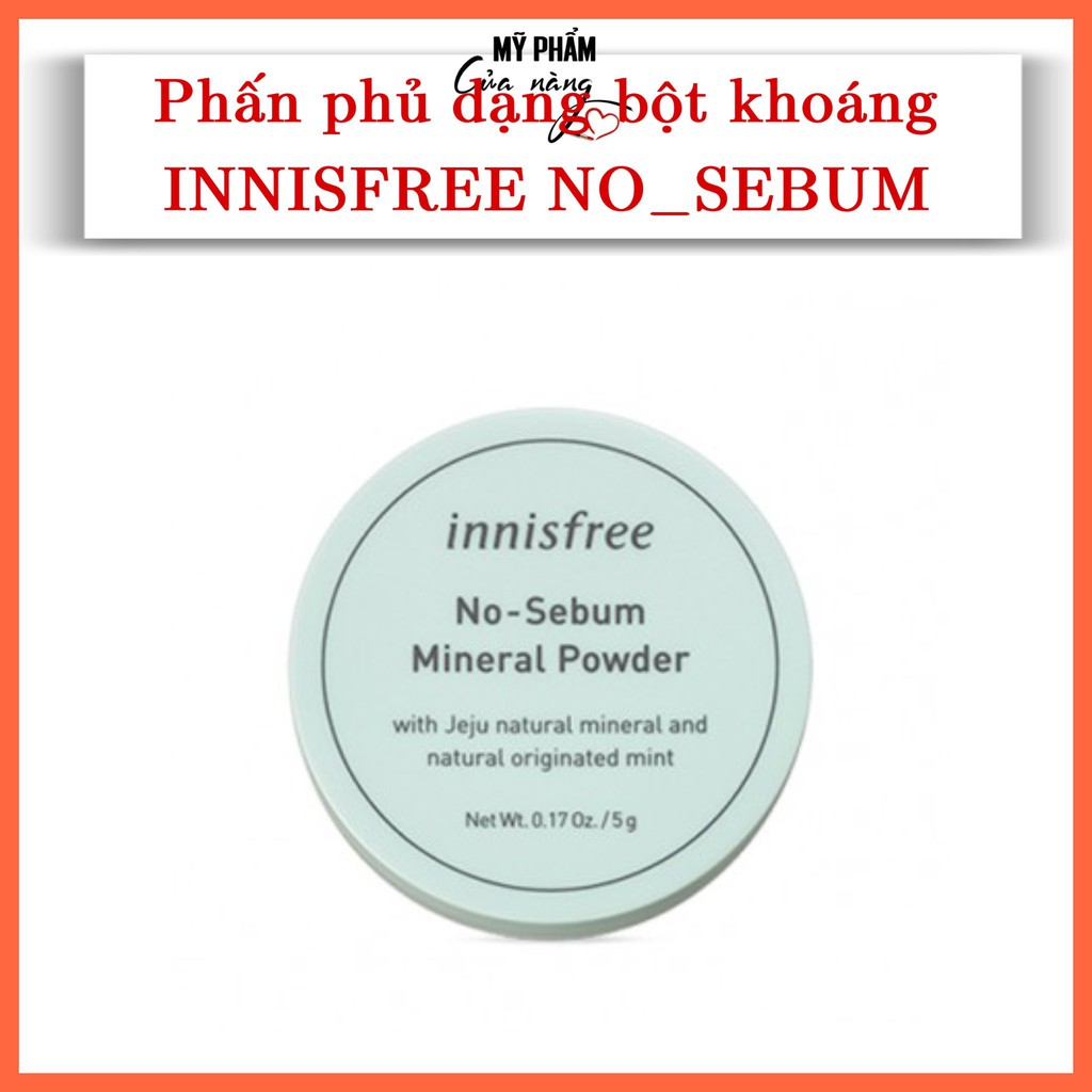 Phấn Phủ Dạng Bột Khoáng Innisfree No-Sebum Mineral Powder 5g | BigBuy360 - bigbuy360.vn