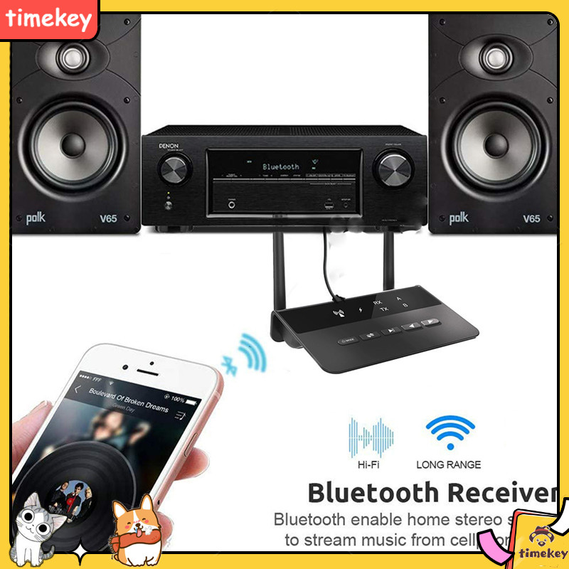 Set Thiết Bị Truyền Nhận Tín Hiệu Âm Thanh Không Dây Bluetooth 5.0 Rca 3.5mm 80m | BigBuy360 - bigbuy360.vn