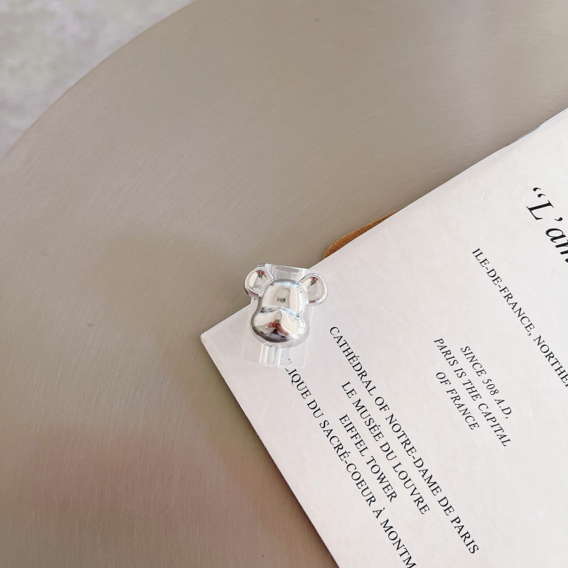 Vỏ Bọc Bảo Vệ Dây Cáp Sạc USB Trong Suốt Hình Gấu Hoạt Hình Dễ Thương