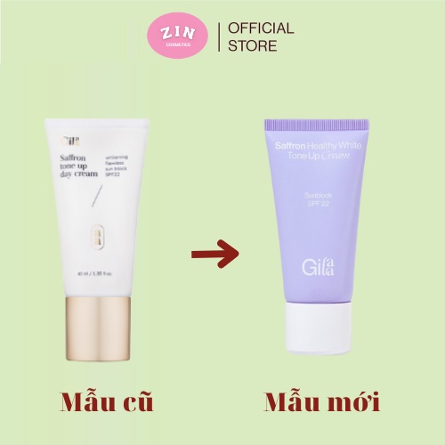 Kem Chống Nắng Nâng Tông Da Gilaa Saffront Healthy White Tone Up Cream