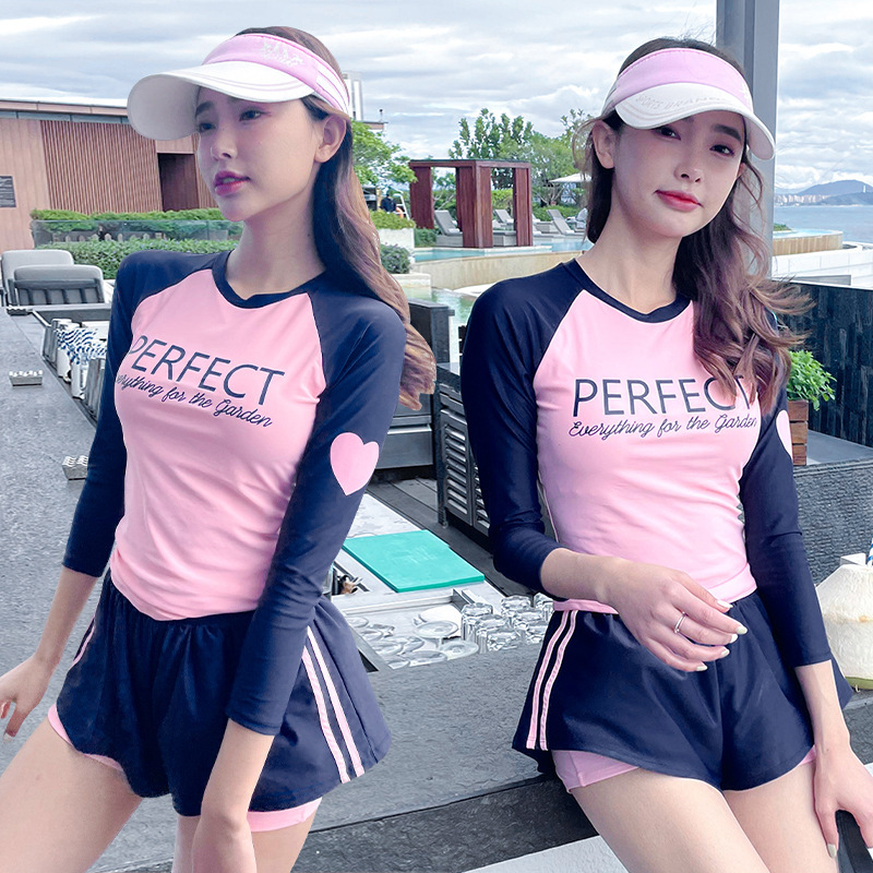 Đồ Bơi Nữ Tay Dài Phong Cách Thể Thao Size 37-70kg | BigBuy360 - bigbuy360.vn