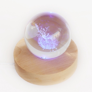 UFANSM gỗ gắn đèn led trang trí
