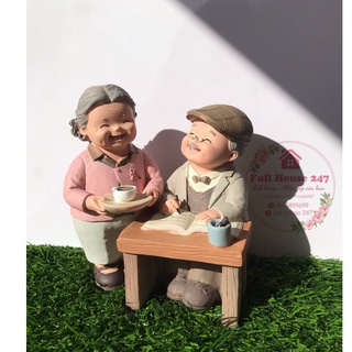 [ẢNH THẬT] Bộ tượng decor ông bà hạnh phúc nhiều mẫu quà tặng kỷ niệm đám cưới dễ thương để trang trí nhà cửa