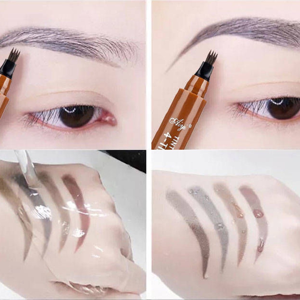 Chì kẻ mày, Bút kẻ lông mày gẩy sợi 4 ngòi nét mảnh lâu trôi Eye Brow Contouring 5g | BigBuy360 - bigbuy360.vn