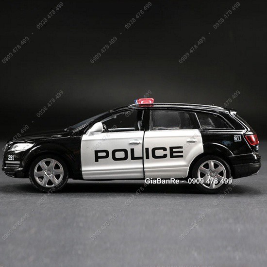 Xe Mô Hình Kim Loại Cảnh Sát Audi Q7 Police Tỉ Lệ 1:32 - 9622