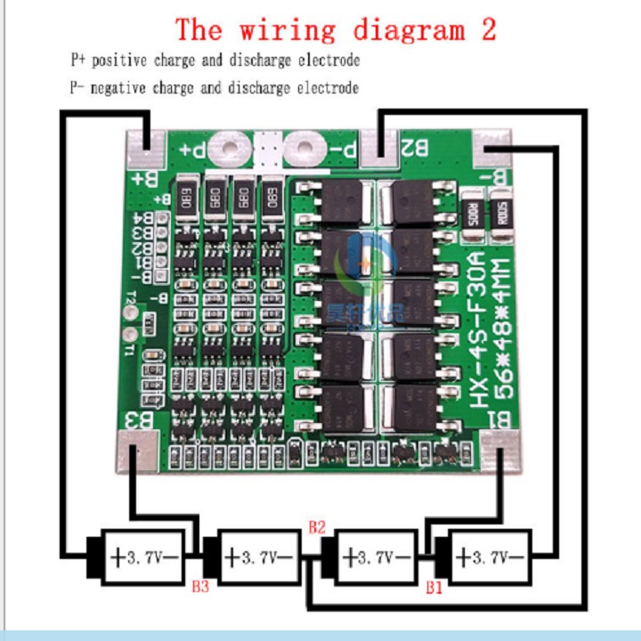 BẢNG BẢO VỆ PIN LITHIUM 4S SERIES 14,8V CHỨC NĂNG CÂN BẰNG 30A - 4s 3.7