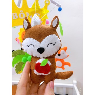 Đồ Chơi Treo Nôi Cũi Có Nhạc [TẶNG BẢNG TÊN CHO BÉ] (Thú Rừng)