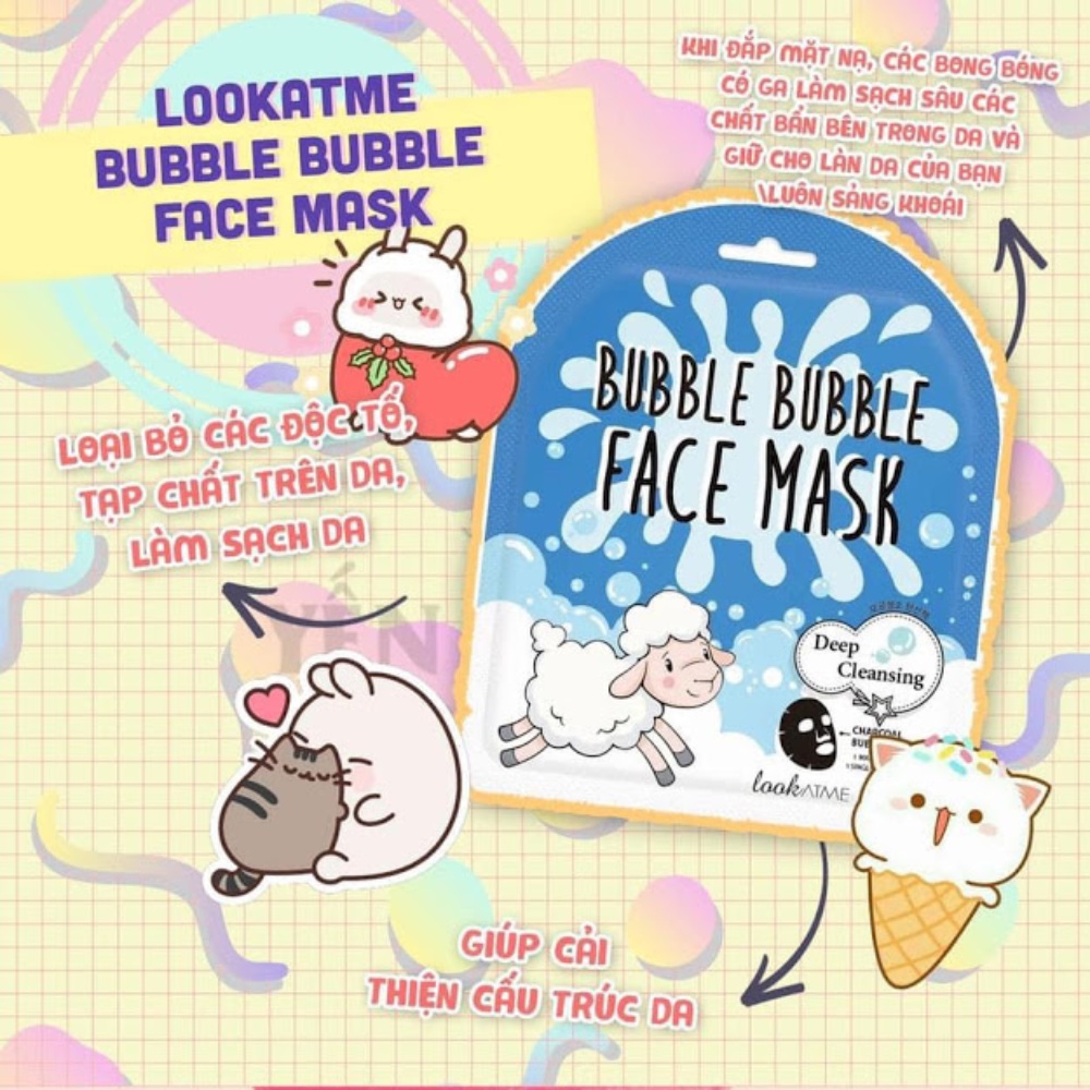 Mặt Nạ Look At Me Face Mask Hàn Quốc  Siêu Dưỡng Chất Dưỡng Ẩm, Trắng Da, Thải Độc, Kiểm Soát Nhờn, Phục Hồi Da