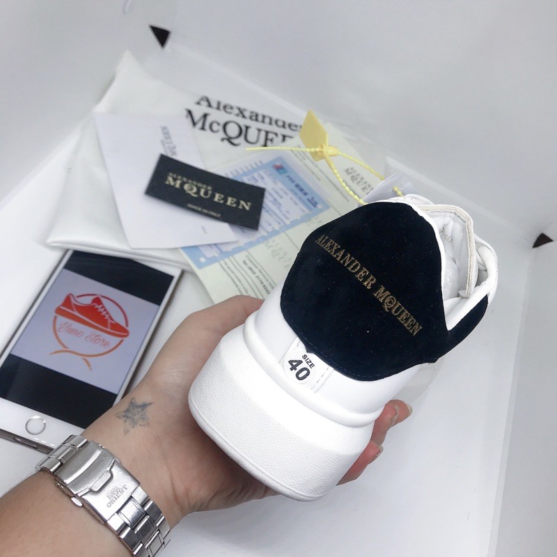 [ Hot Trend - Dây Lụa ] Giày thể thao McQ gót nhung đen dây lụa cao cấp - Yuno  | BigBuy360 - bigbuy360.vn