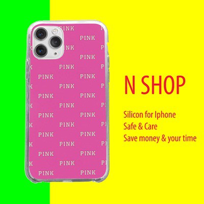 Ốp IP Pink Small VS màu hồng NSHOP Chống sốc, ôm máy cho IPhone 5 6 7 8 Plus X Xmas 11 12 Pro mini VICPOD00009