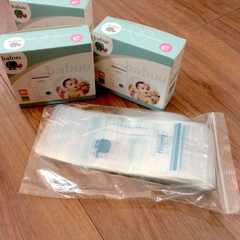 Hộp túi trữ sữa Babuu Nhật Bản 100ml ( 30 túi/hộp) #2