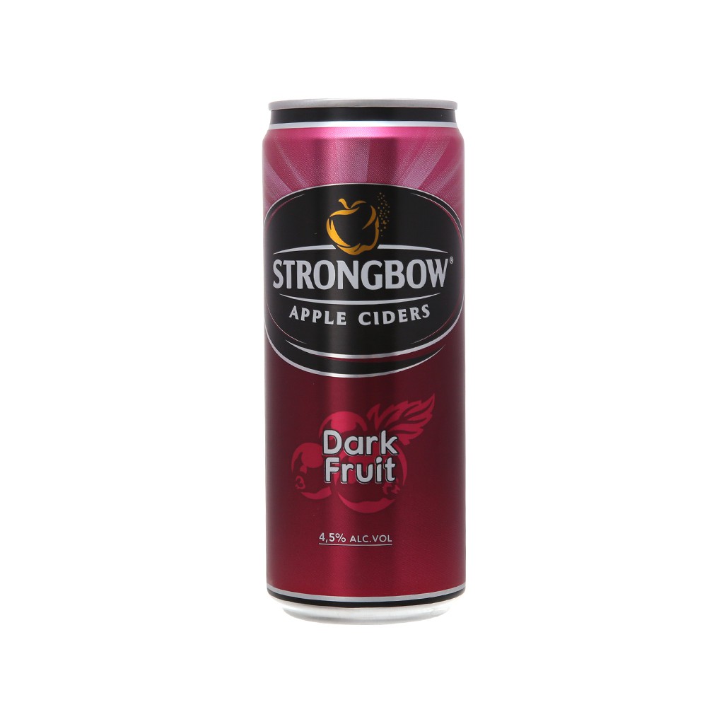 [ EXP:2022-06-18 ] Thùng 24 lon Strongbow dâu đen 330ml/lon